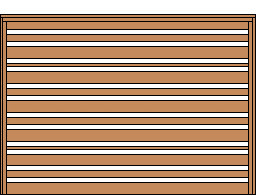 Horizontal option 2 with 1" spacing example
